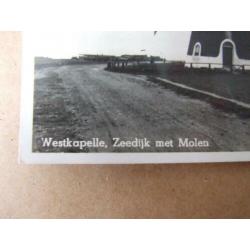 Westkapelle Zeedijk met molen Voor het bombardement