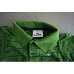 ZGAN Lacoste Polo Shirt Shirtje Jongen Groen Gestreept, 86