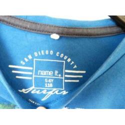 2x zomer singlet (hemdje) Name it, maat 5/110, evt tweeling