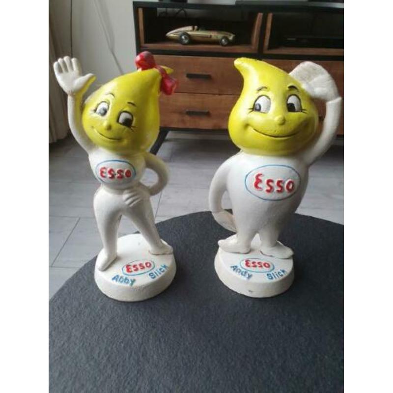 Esso beeldjes gietijzer 25 centimeter