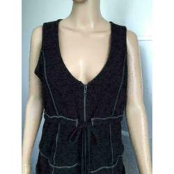 B1314 DIDI set: zwart jasje+jurk colbert blazer Maat M=38-40