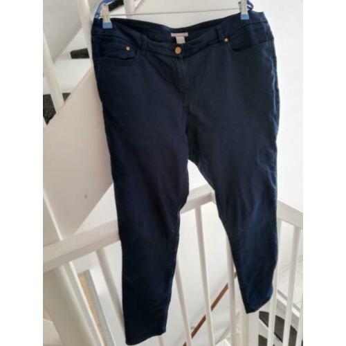 Donkerblauwe broek mt48-50 H&M Plus Size