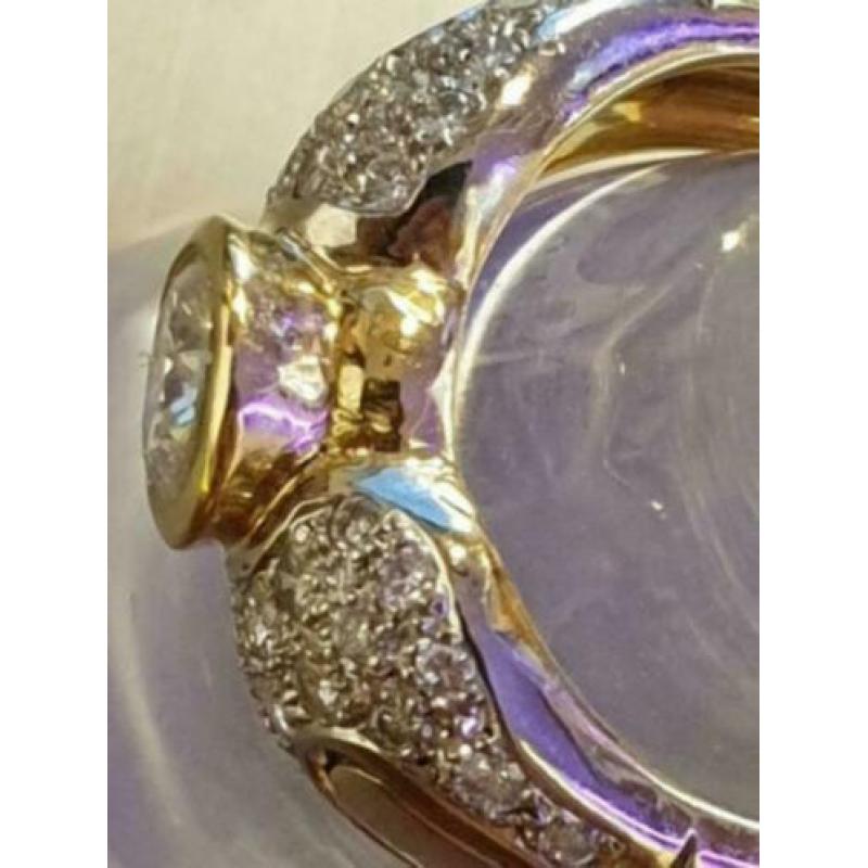 Prachtige 18 karaat gouden ring met 1.16 carat Diamant