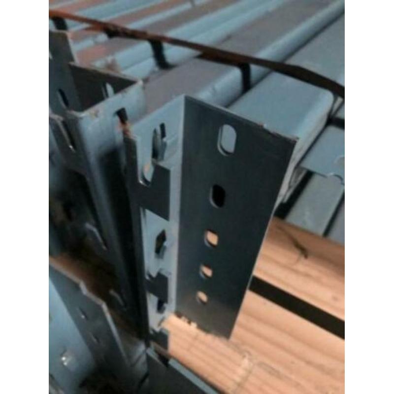 3 vakken stelling - diepte 124cm - magazijnstelling 8,1m