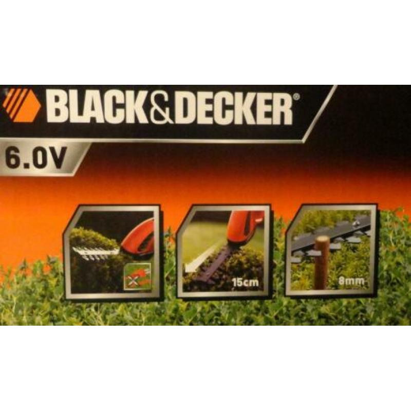Black & Decker GS721 accu buxusschaar (6.0V)