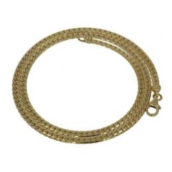 14 karaats gouden platte gourmet dames ketting nieuwstaat!
