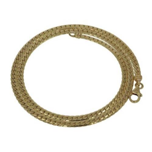 14 karaats gouden platte gourmet dames ketting nieuwstaat!