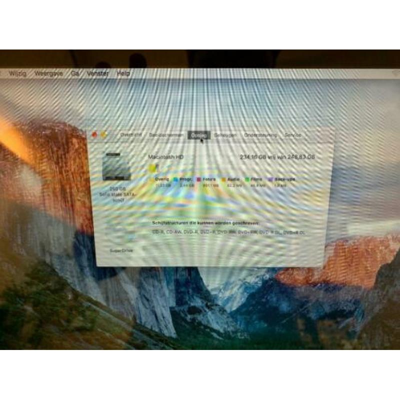 MacBook Pro 13'' 2011, 2.3 GHZ I5, 250GB SSD, 1 jaar
