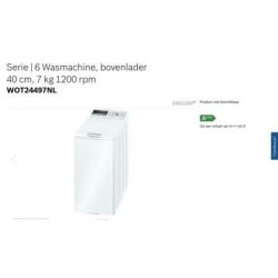 Wasmachine Bosch Bovenlader
