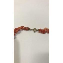 Ketting bloedkoraal 48 cm lang