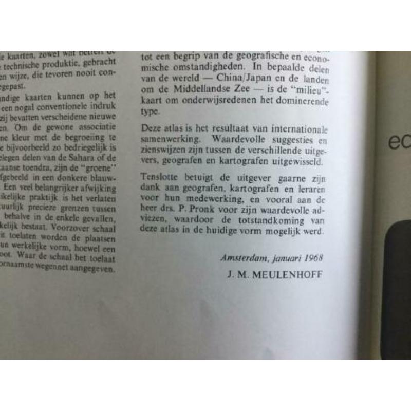 Wereldatlas 1968 Meulenhoff