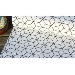 Promo! 338)150x50cm Katoenen Jersey Zwart en Wit
