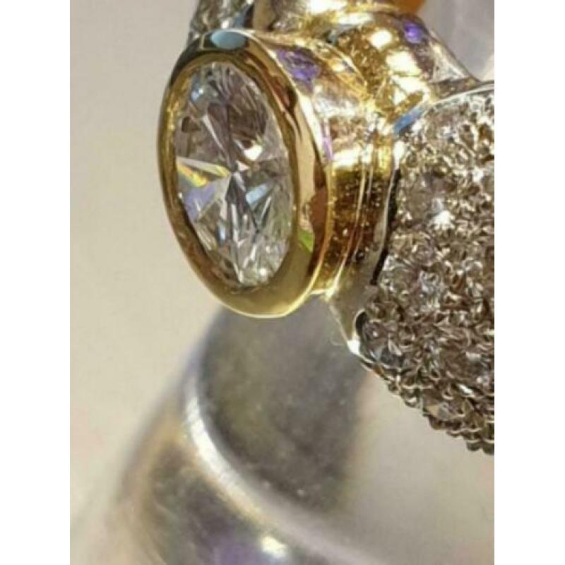 Prachtige 18 karaat gouden ring met 1.16 carat Diamant