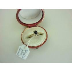 Ring goud met saffier & diamanten / Z6189