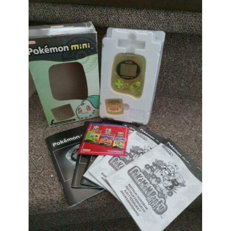 Pokemon mini party Nintendo green compleet