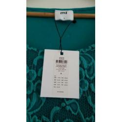 Mamalicious borstvoeding Turquoise kanten jurk