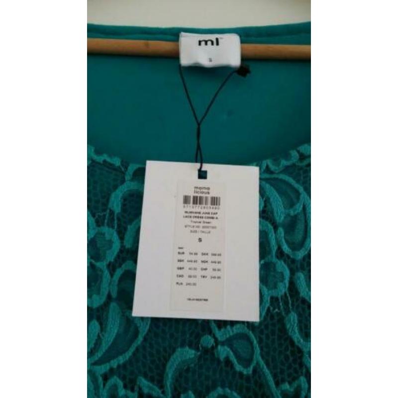 Mamalicious borstvoeding Turquoise kanten jurk