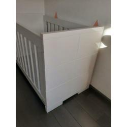 Complete babykamer interbaby Montreal hoogglans wit.