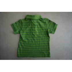 ZGAN Lacoste Polo Shirt Shirtje Jongen Groen Gestreept, 86