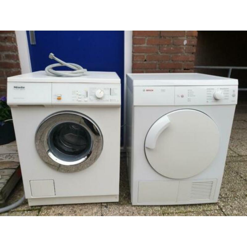 Super mooie set MIELE wasmachine en BOSCH droger!