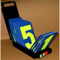 Pitboard GPXL 5 rijen met beugel, cijfers en letters