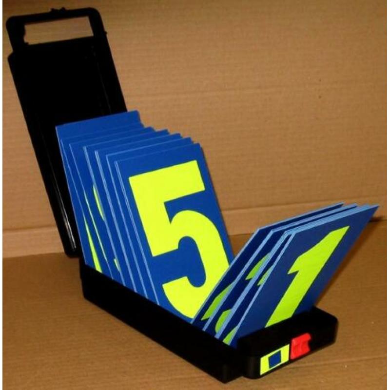 Pitboard GPXL 5 rijen met beugel, cijfers en letters