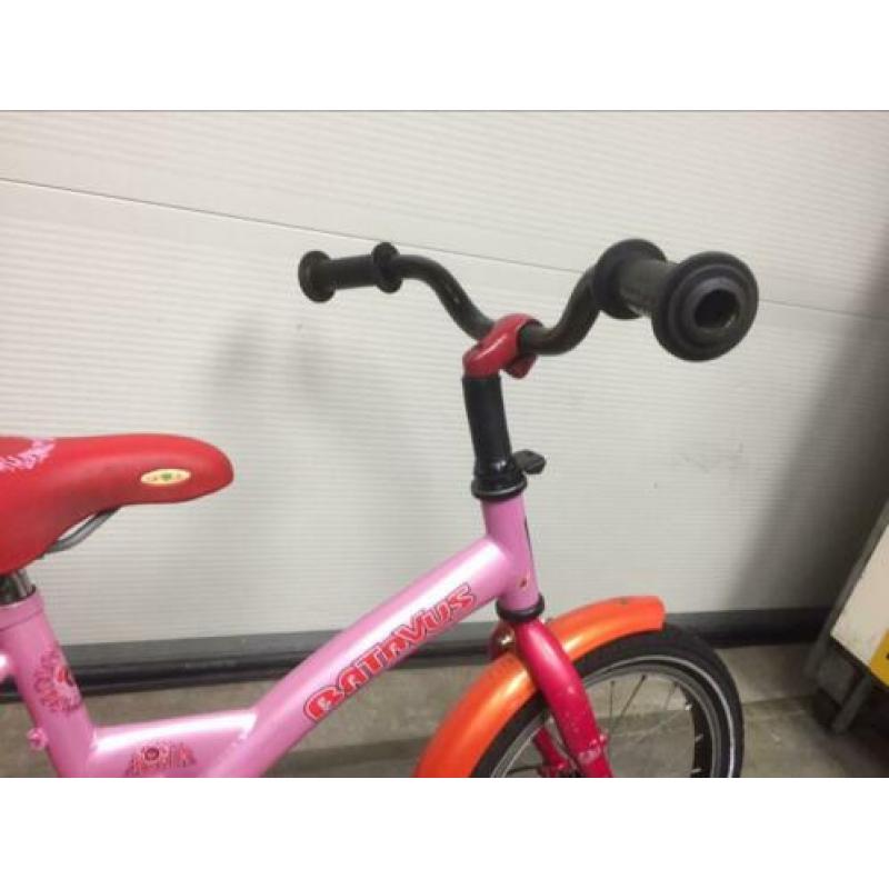 BATAVUS meisjes kinder fiets terugtraprem 16 inch ROZE