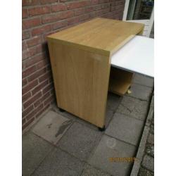 Buro met wieltjes 77 cm breed