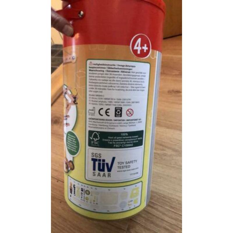 Nieuw in emmer: XL BOUWSET van echt hout 212-delig