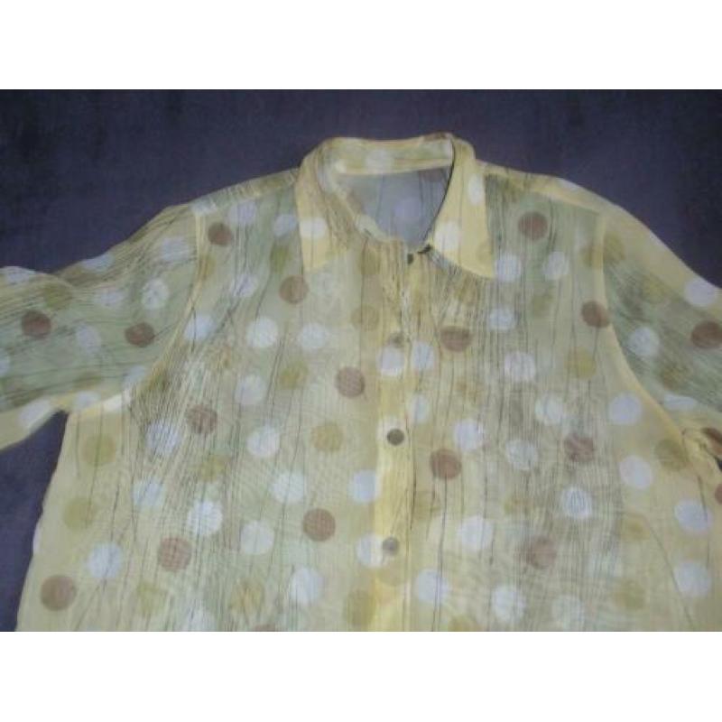 Maat l - lemoen kleur blouse - transparent