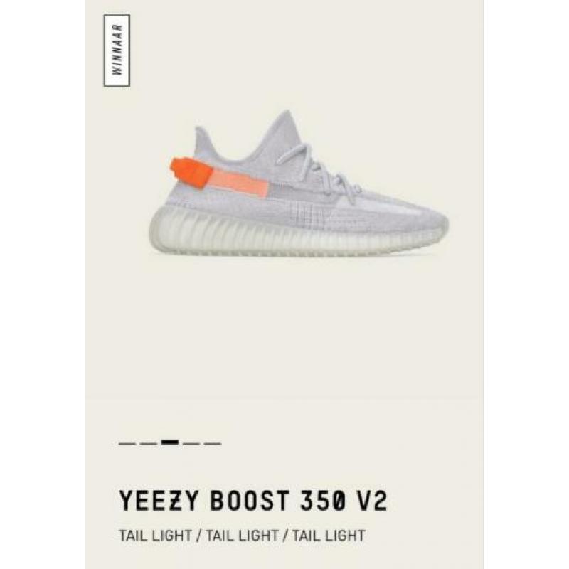 Adidas Yeezy 350 V2 Taillight maat 46