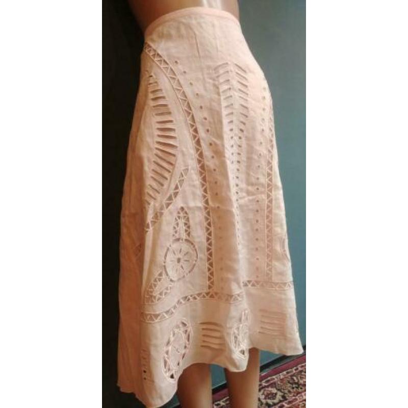 Vintage rok (80s/90s) met opengewerkte stukken (MT L)