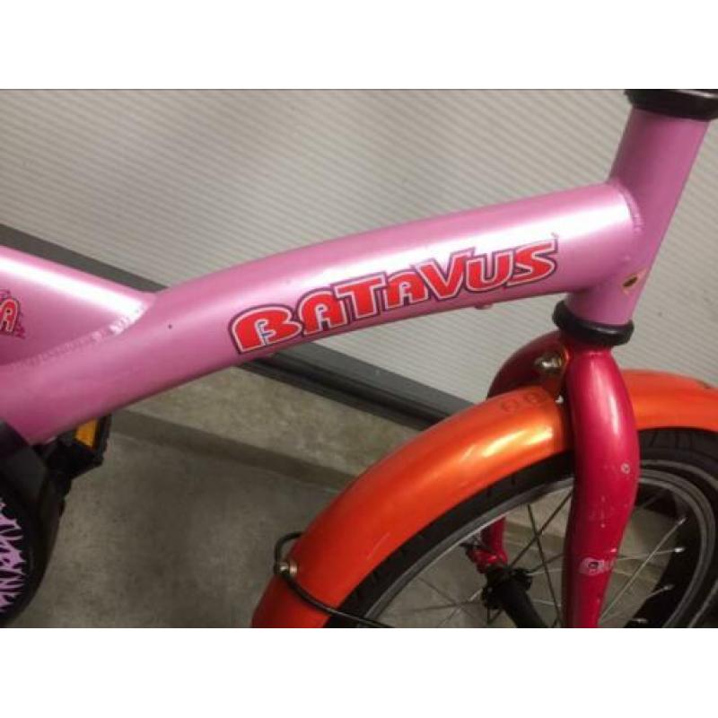 BATAVUS meisjes kinder fiets terugtraprem 16 inch ROZE
