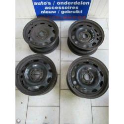 4x 15 inch stalen velg velgen Opel Omega A + B