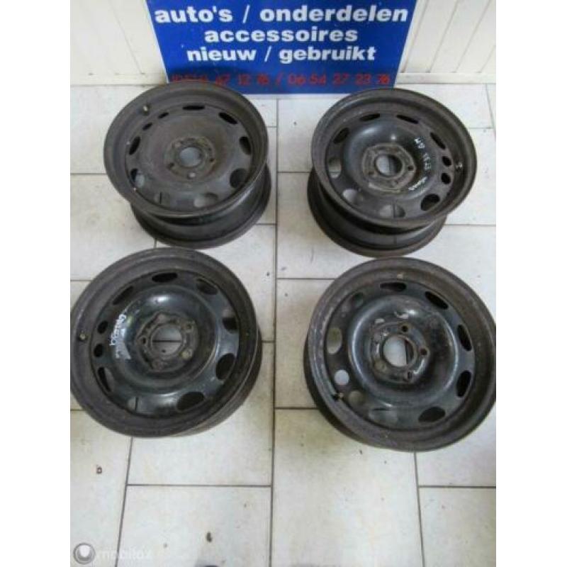 4x 15 inch stalen velg velgen Opel Omega A + B