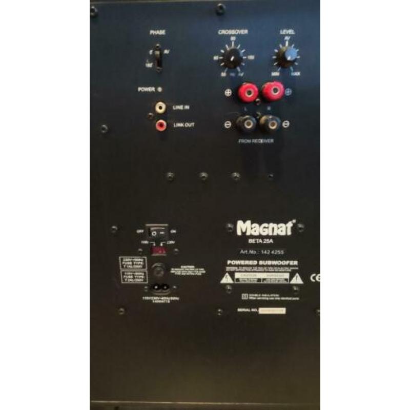 Magnat Beta 25A Actieve Subwoofer 90/180 watt Sub