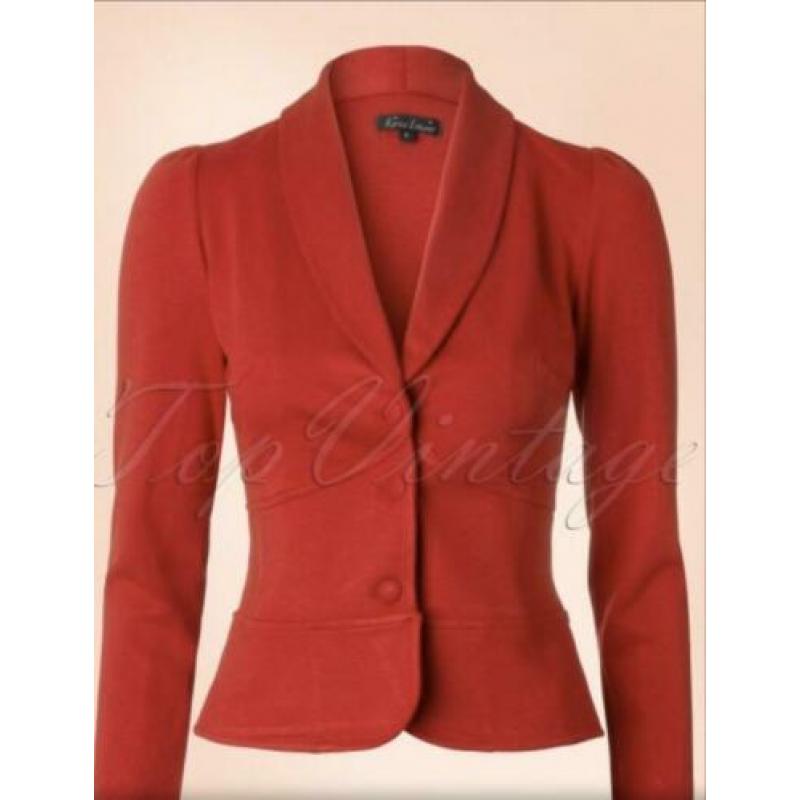 KING LOUIE rode Smoking Jacket Milano-40*??nieuw