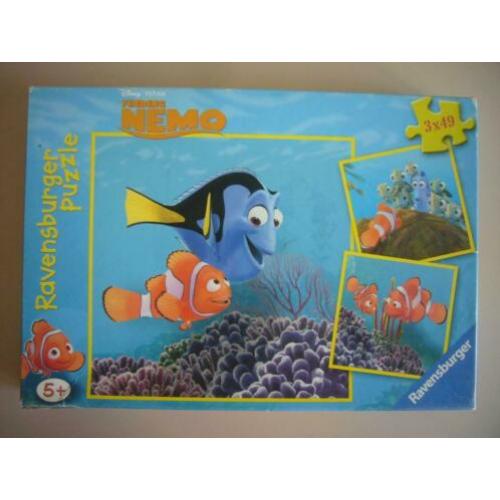 Finding Nemo Disney 3 x 49 stukjes legpuzzel Ravensburger