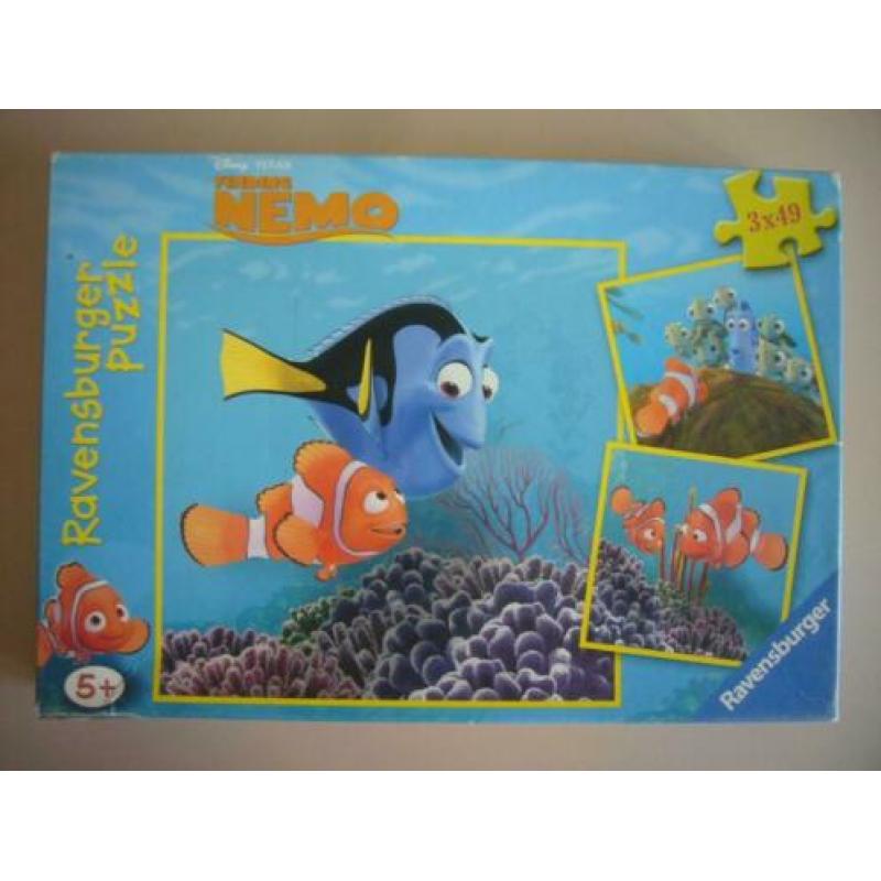Finding Nemo Disney 3 x 49 stukjes legpuzzel Ravensburger