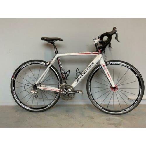 dedacciai racefiets carbon, wit-rood, 22 versnellingen