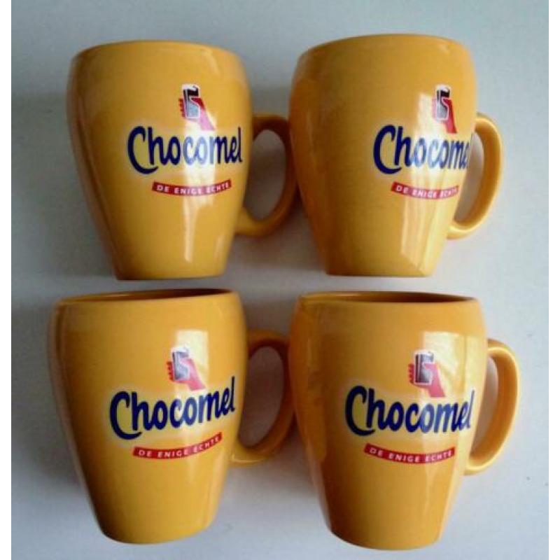 4 Originele Chocomel bekers