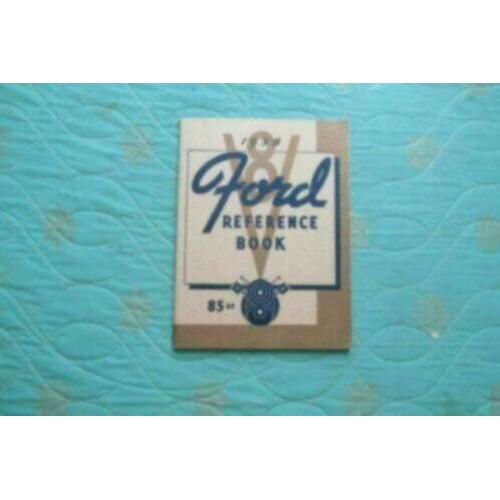 1938 Ford V-8 85HP Reference Book Manual Brochure USA