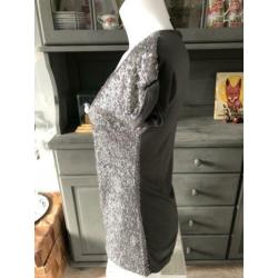 Top maat XS van Ann Christine - paillettes zilver kleur