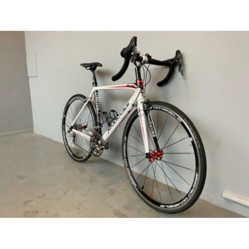 dedacciai racefiets carbon, wit-rood, 22 versnellingen