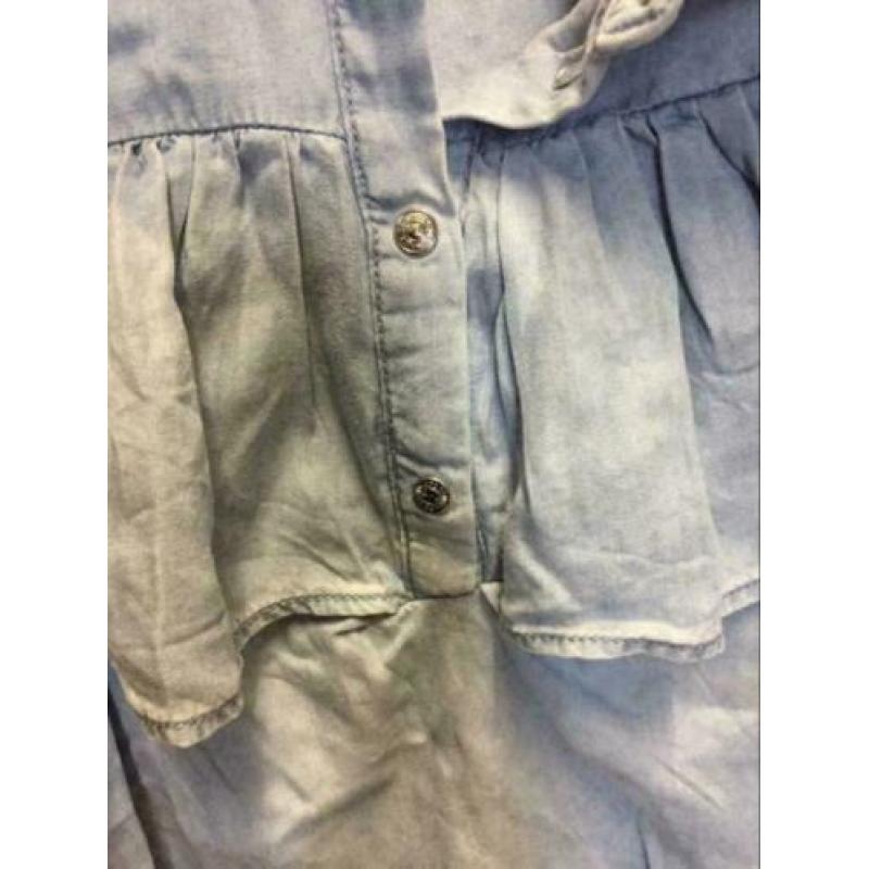 Zacht denim blouse, maat: 110/116
