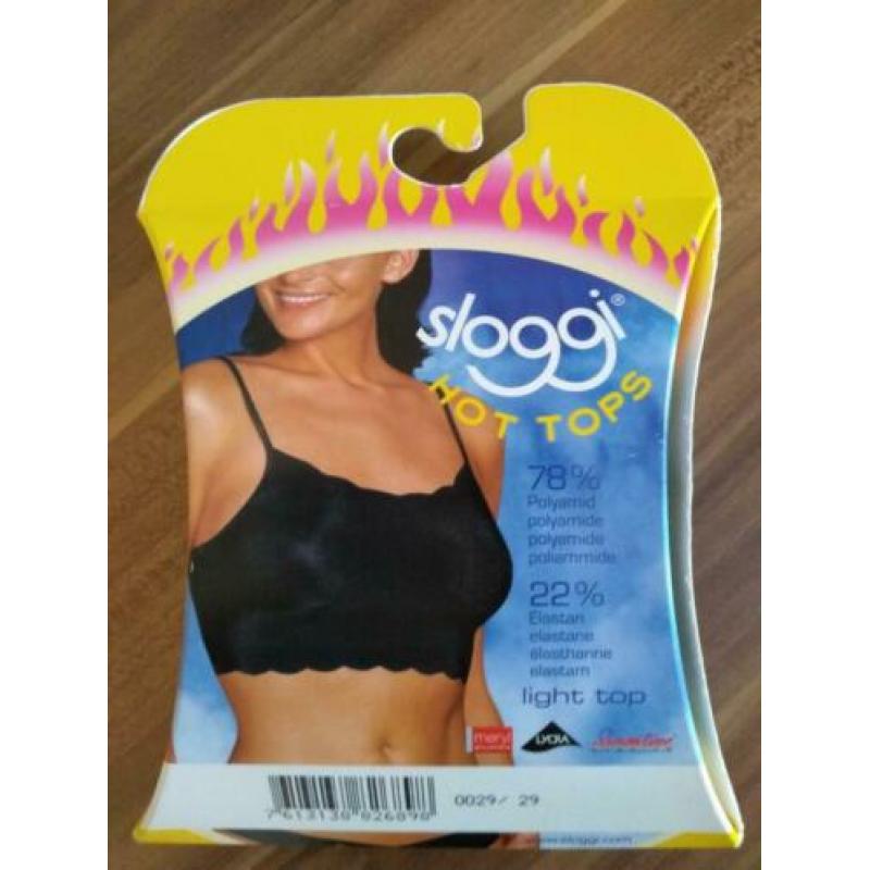 Nieuw Sloggi bh top mt M huidskleur en wit