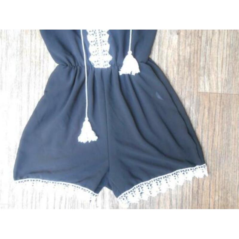 leuke zwarte play suite maat S zgan