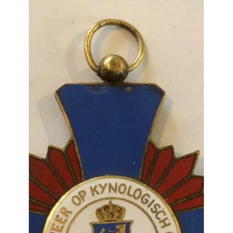 Kynologische koperen geemailleerde medaille 1968