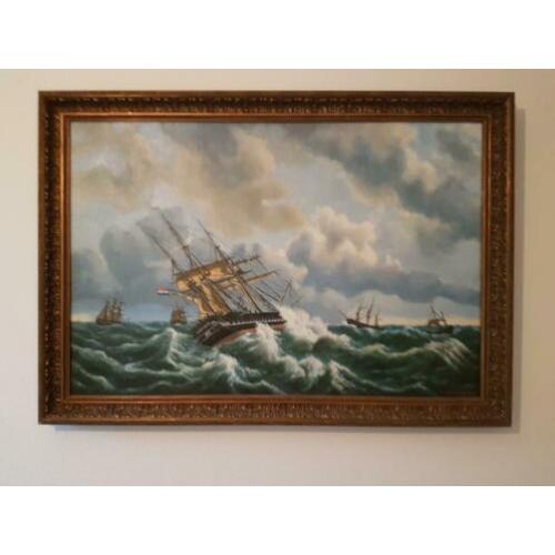 Voc schip schilderij