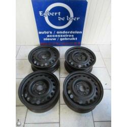 4x 15 inch stalen velg velgen Opel Omega A + B